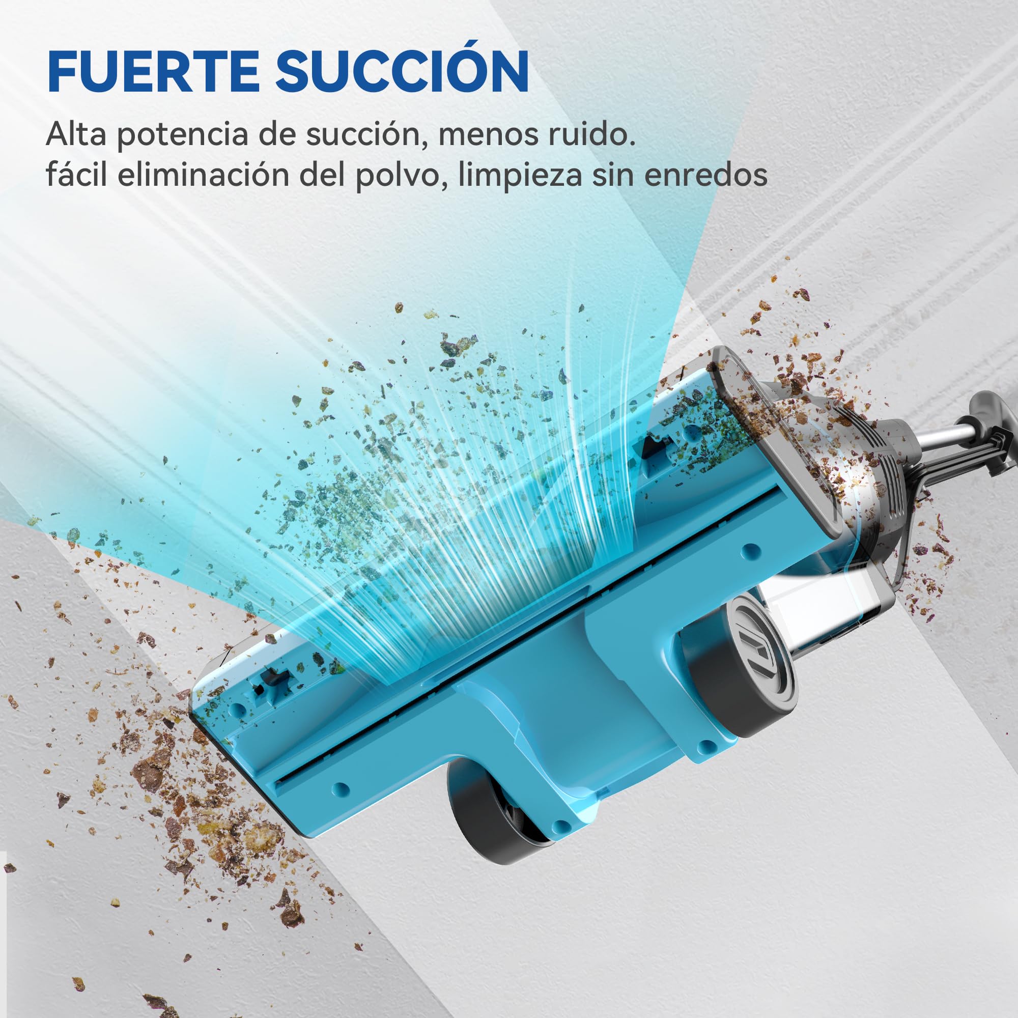Aspiradora con Cable, Aspiradora Escoba con Cable Potente 20Kpa 600W, 3 en 1 Aspirador de Mano con 5m Cable, Aspirador Vertical Ligero Anti-Enredos para Alfombras de Pelo de Mascotas Pisos Duros