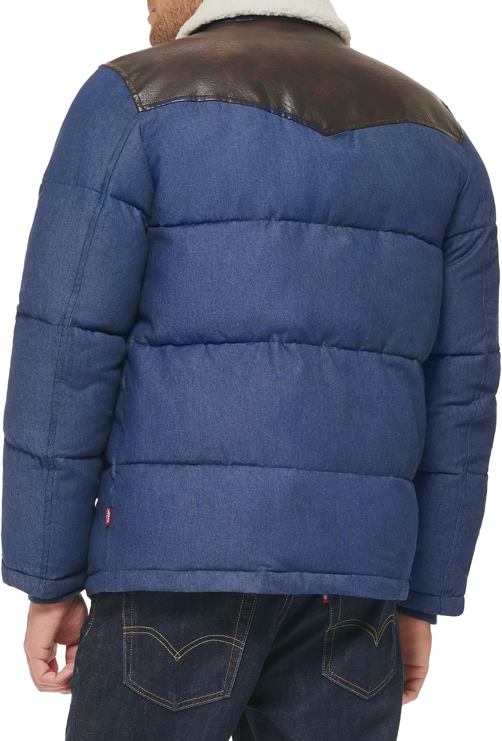 Levi's Men's Levi's Men's Out West Mixed Media Puffer Jacket