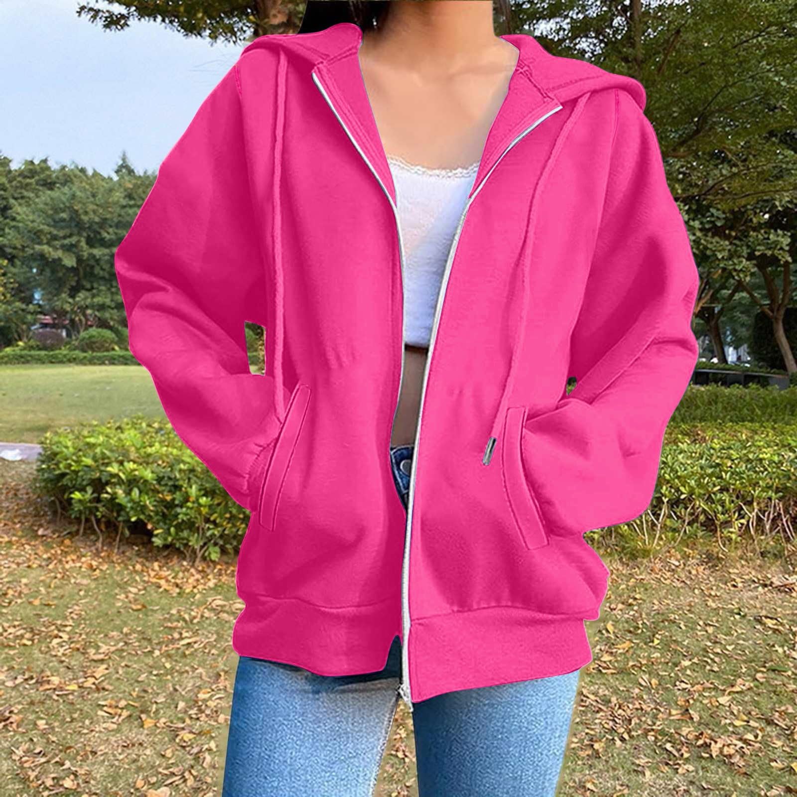 Sweat A Capuche Femme Zippé Oversize - Veste De Sport Legere Femme Été