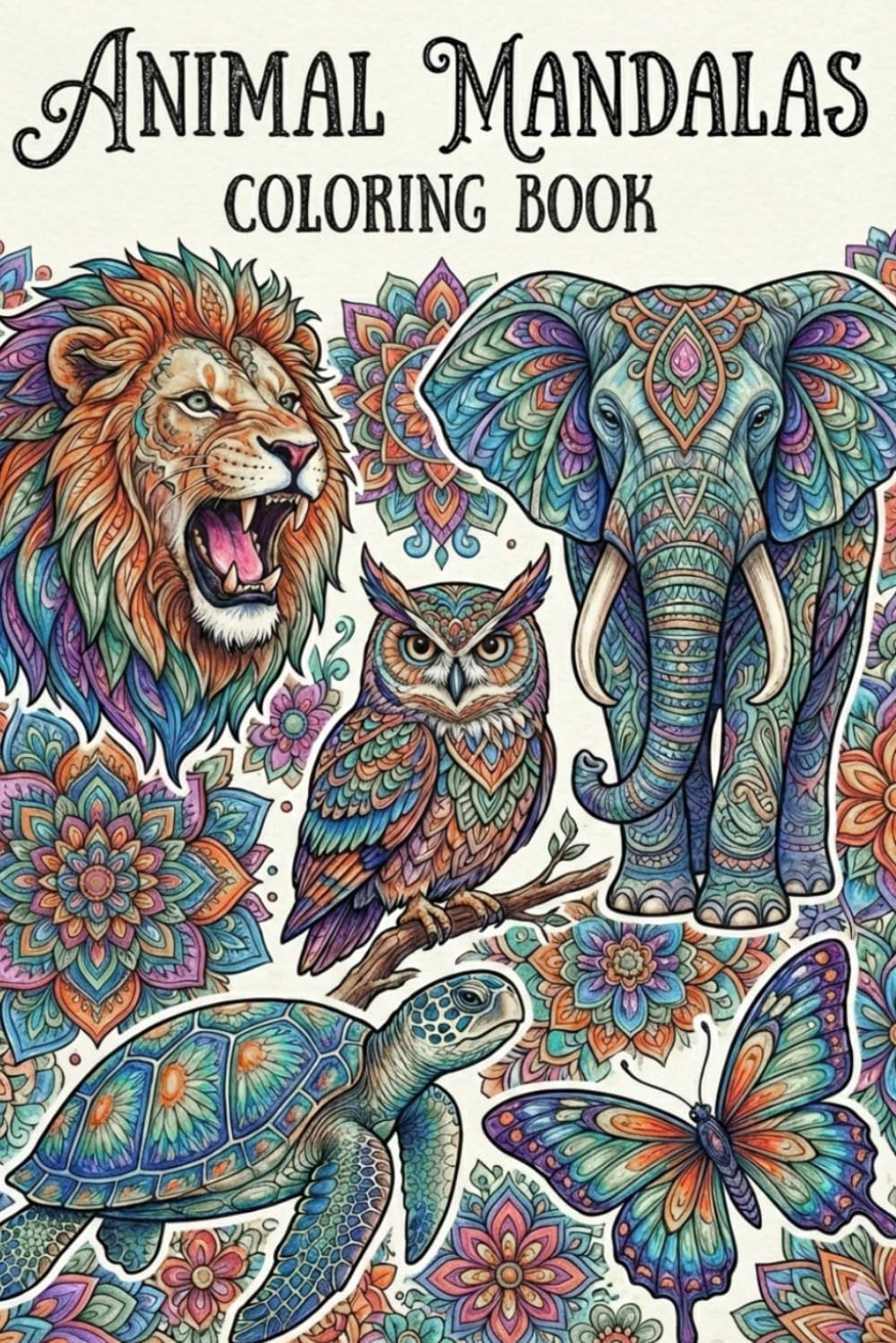 Animal Mandalas Coloring Book
