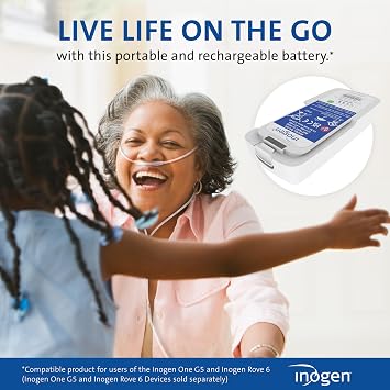 Inogen Standard (8-cell) Battery Replacement Battery - for the Inogen One G5/Inogen Rove 6-1.19 lbs. and 7.19 x 3.26 x 1.04 in