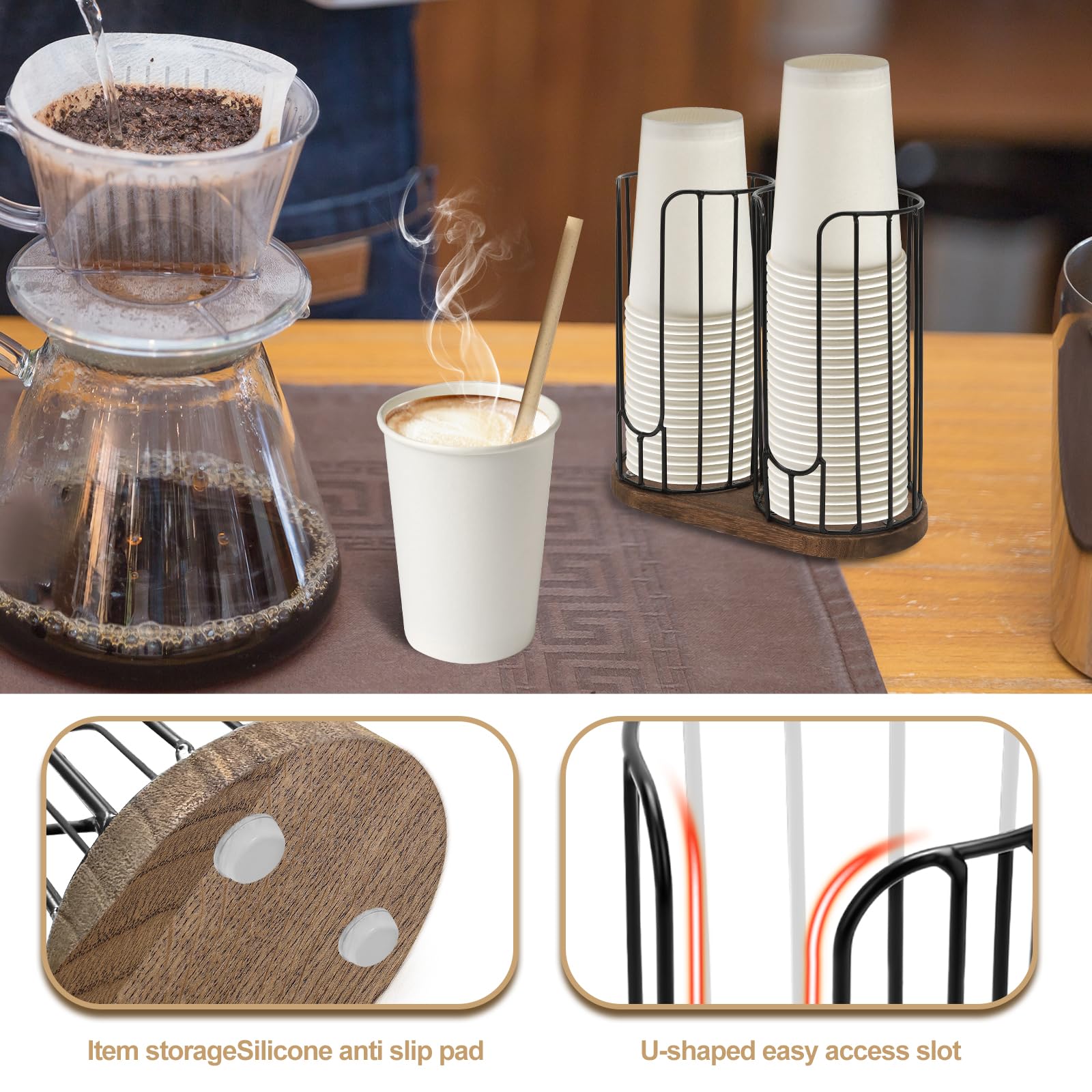 Organizador de tapa, diseño que ahorra espacio, almacenamiento vertical delgado para hasta 10 tapas, organización de armarios de cocina y encimeras sin desorden