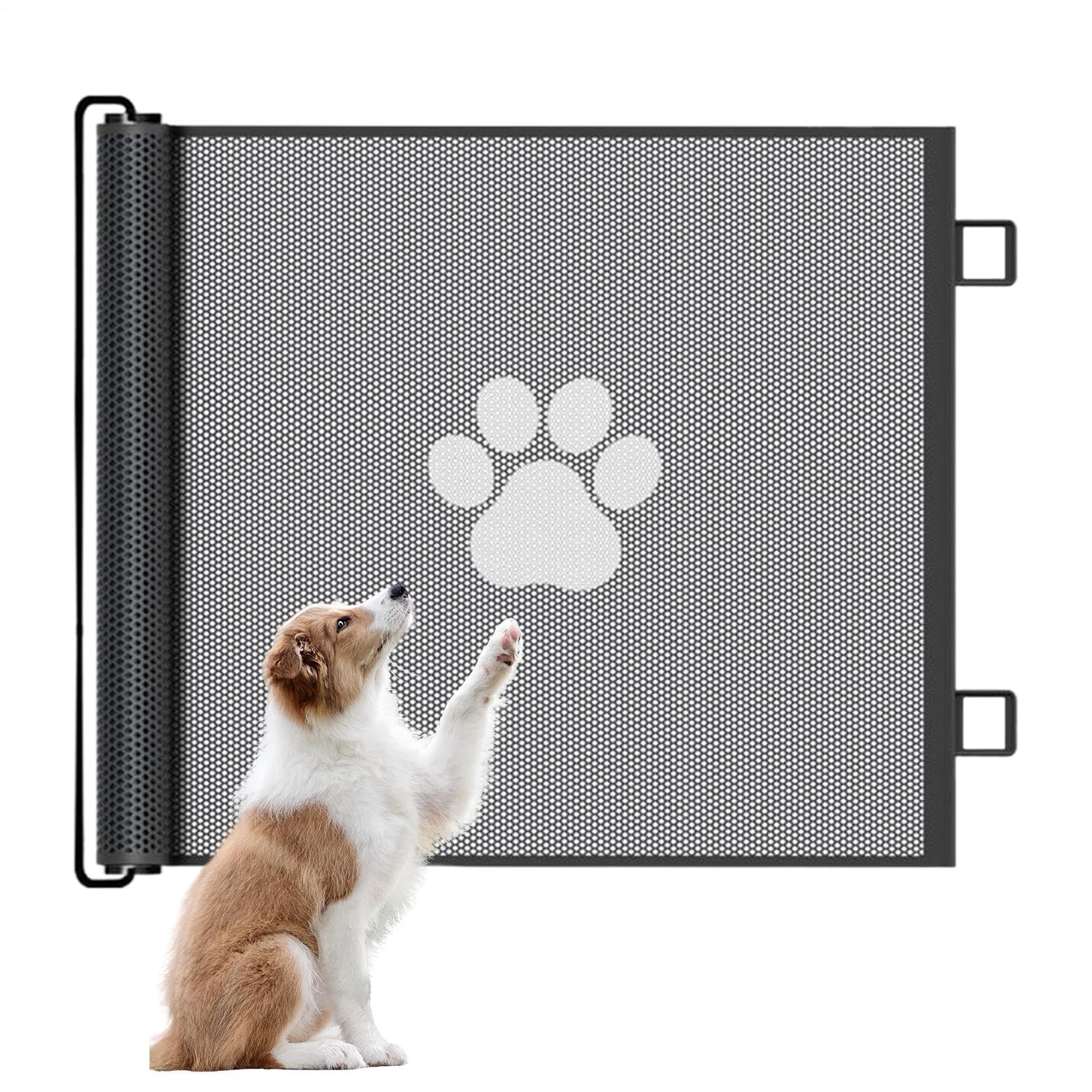 Barreras De Seguridad para Mascotas En Puertas Reja Retráctil De Malla para | Accesorios Para Puertas Ventanas Chimeneas Jardín Cocina Balcón Piscina Pasillo Escaleras