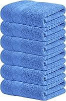 Vista 49 de Infinitee Xclusives Juego de 4 toallas de baño blancas de alta calidad para baño (27 x 54 pulgadas), toallas de baño 100% algodón hilado en anillo