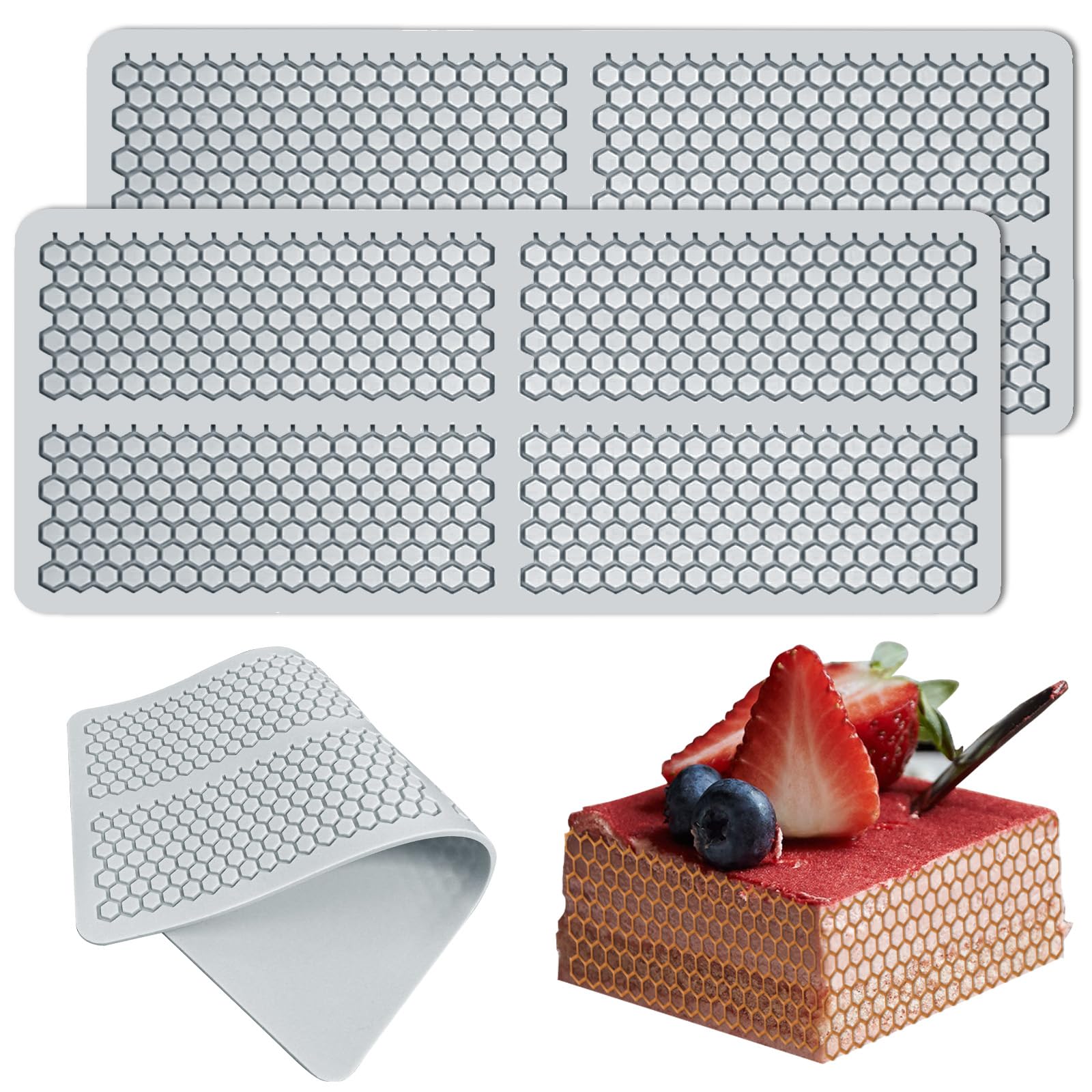 Stampo in silicone per api a nido d'ape, in silicone, per cioccolatini, api, fondente, alveare in silicone, per api, caramelle (ape