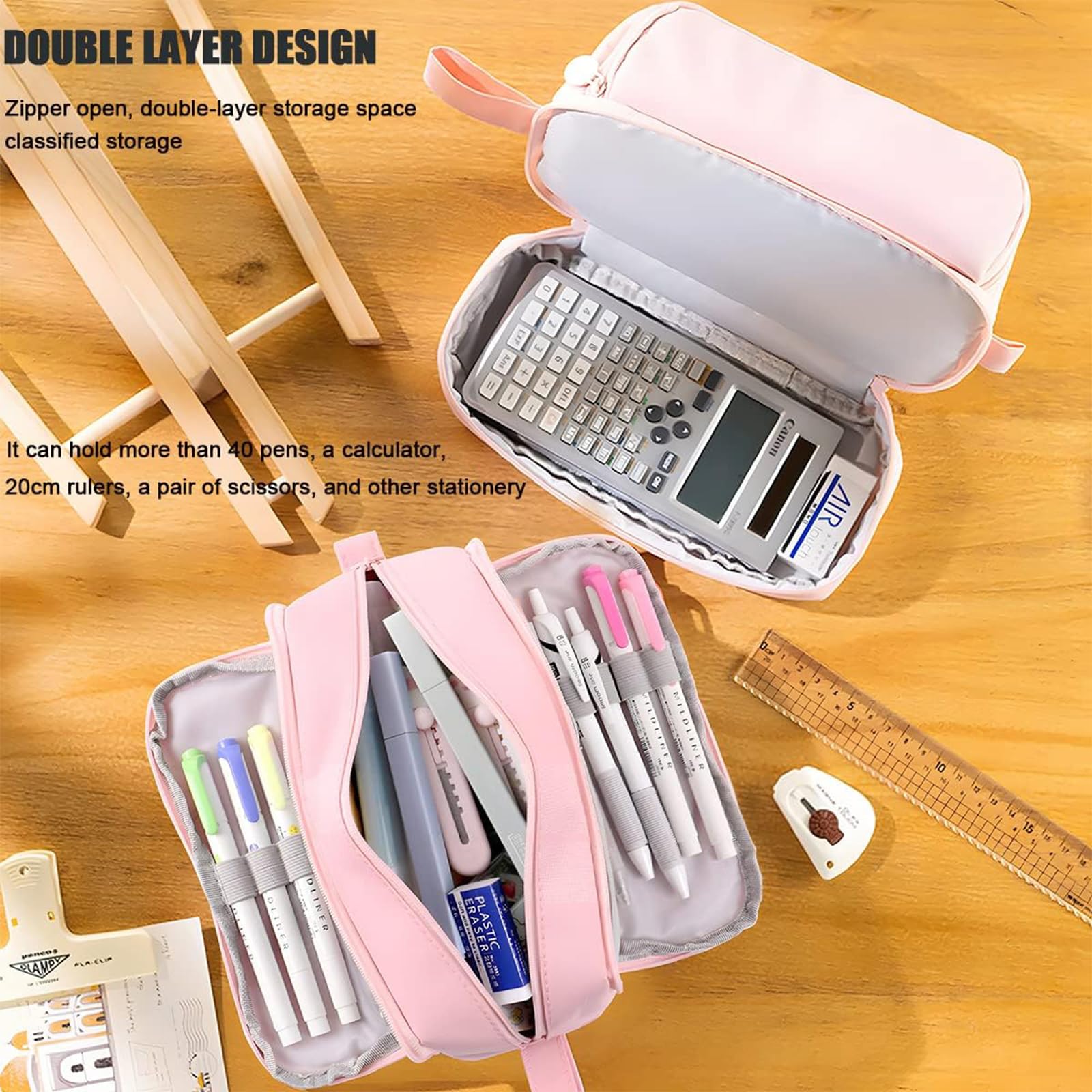 Large Capacity Pencil Case - Image 3