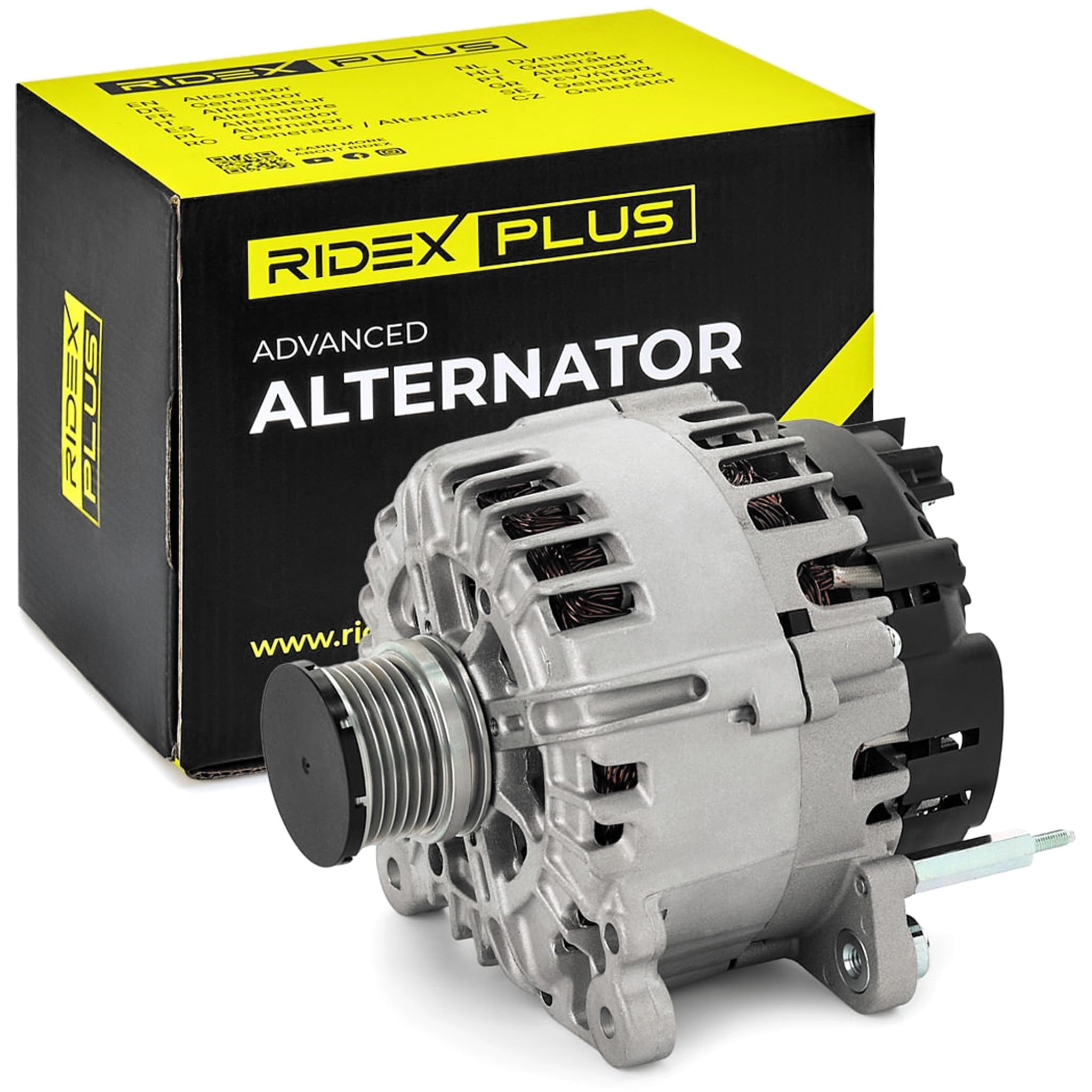 RIDEX PLUS 4G0999P Alternador Compatible con VW Golf 7 Hatchback 5G1, BQ1, BE1, BE2