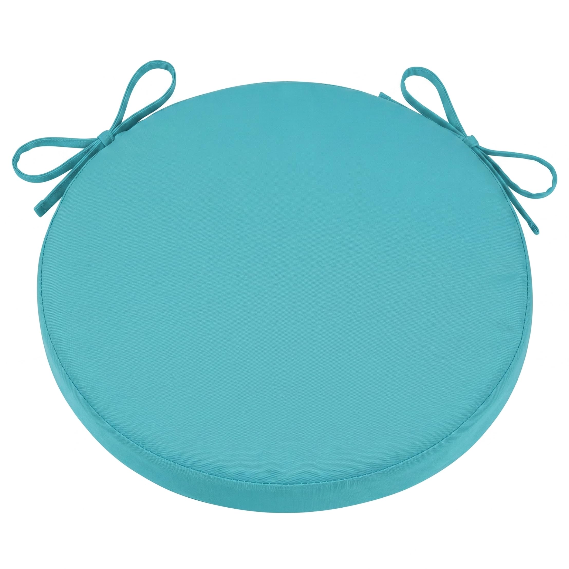Yeaxxsqy Round Outdoor Chair Cushions: Waterproof Bistro Chair Cushions 15in, Fade-Resistant High-Resilience Sponge Pad for Garden, Blue