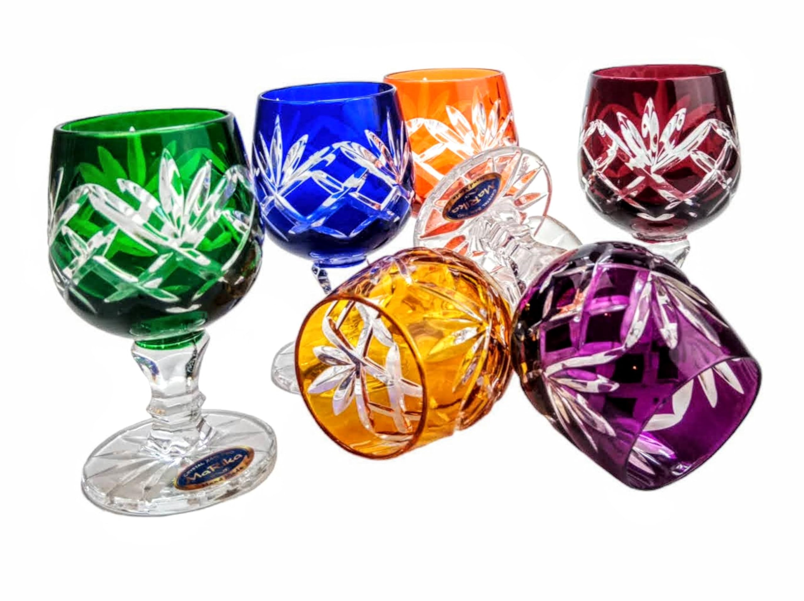 Verres à vodka MaRika en cristal coloré idée cadeau design