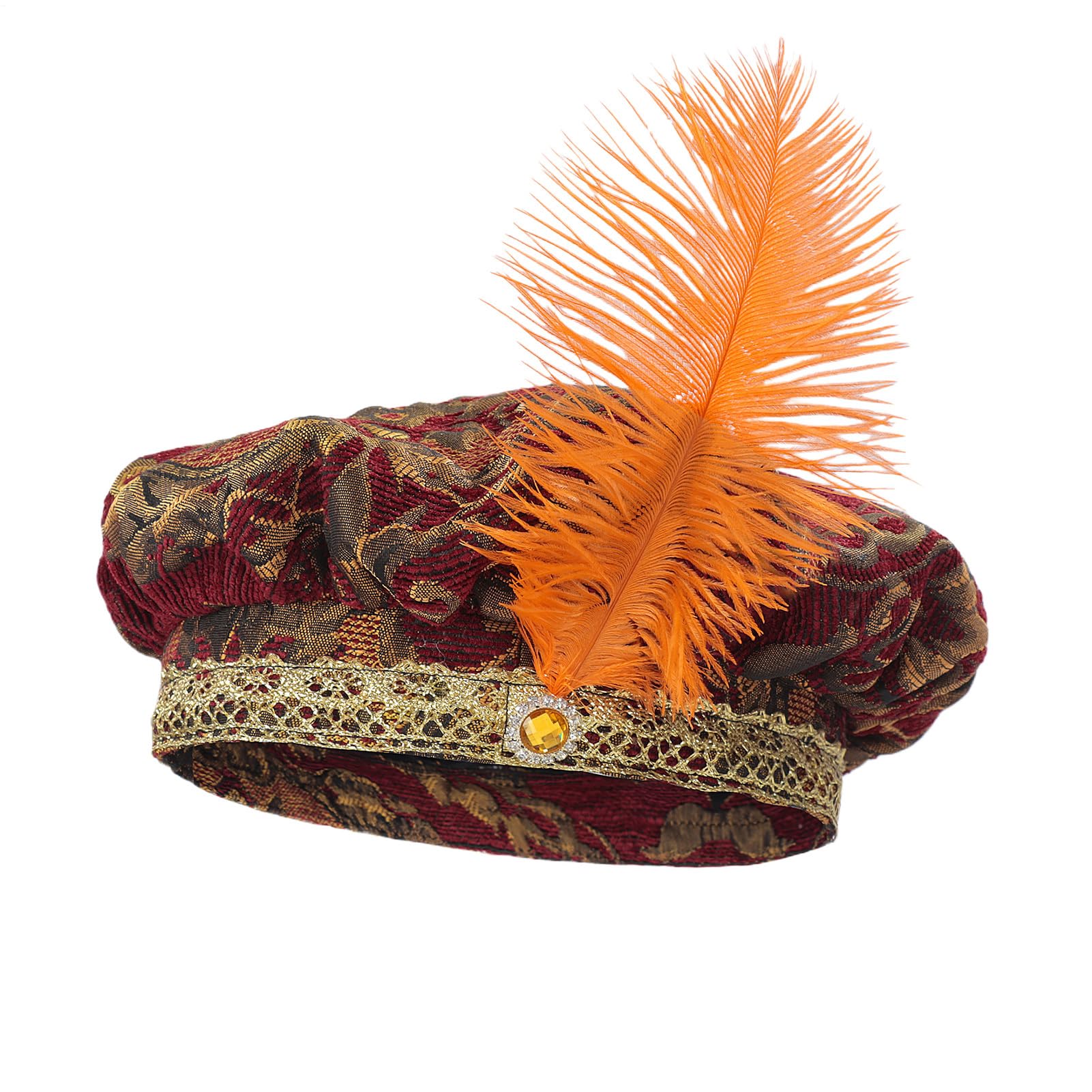 Renaissance Hat Men | Medieval Cosplay Costume - Tudor Costume Cosplay Hat for Men | for Adult Celebration Carnival Parade Photoshoot Holiday Party Performance