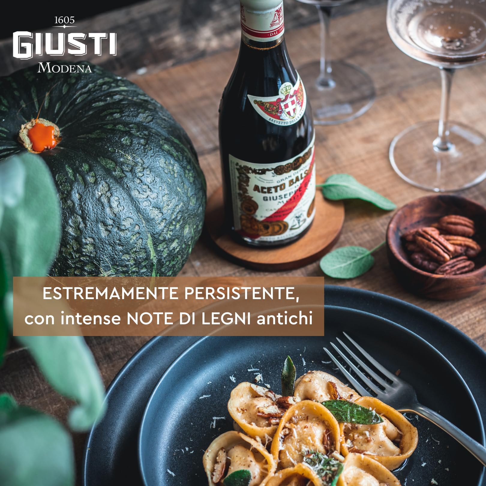 Giusti - Aceto Balsamico di Modena IGP 5 Medaglie d’oro – Champagnotta 250ml con astuccio