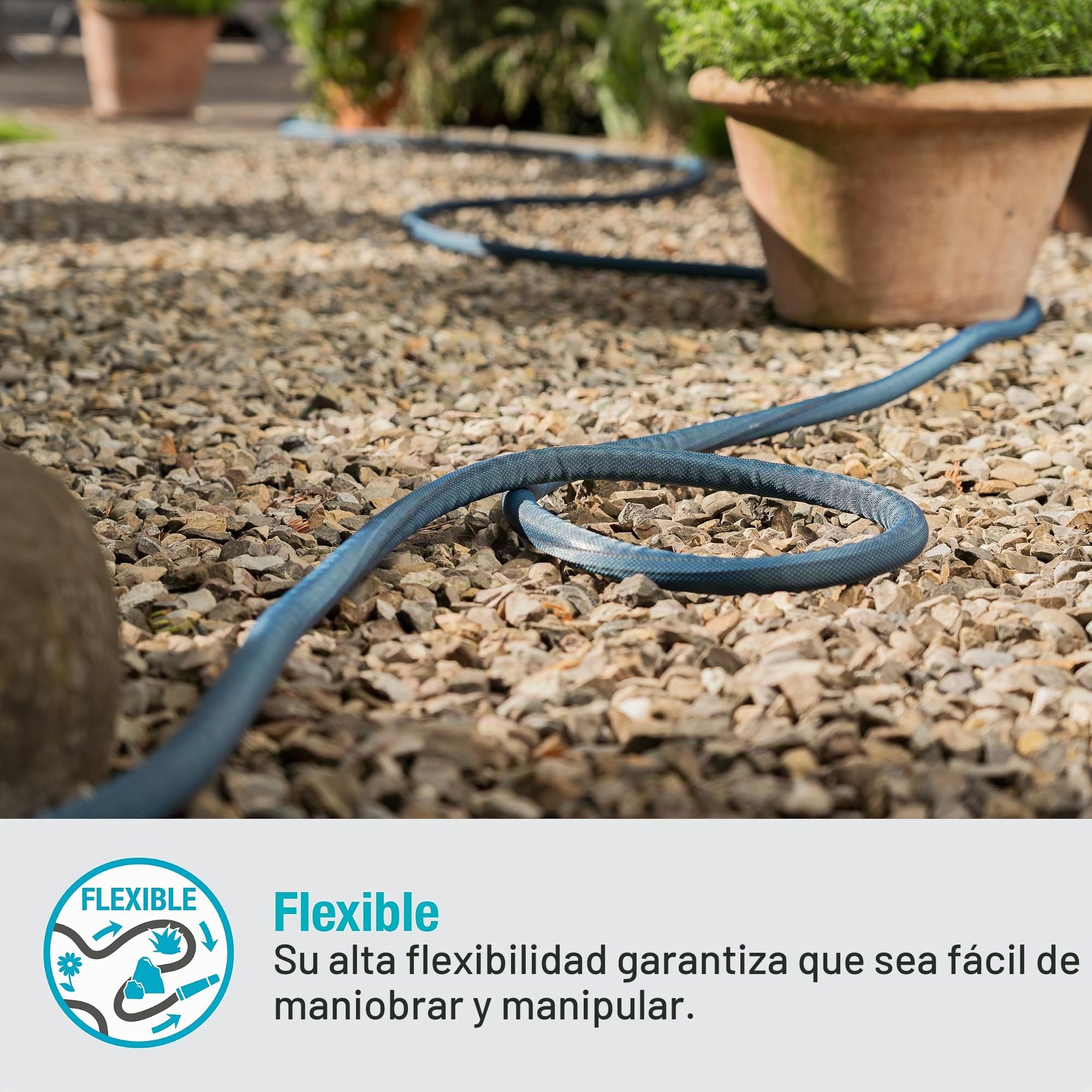 Gardena Liano Xtreme 3/4 pulgadas, set 20m: Manguera de jardín ultra robusta de tejido, para grifos de agua interiores, manguera interna de PVC, ligera, resistente a la climatología (18480-20)
