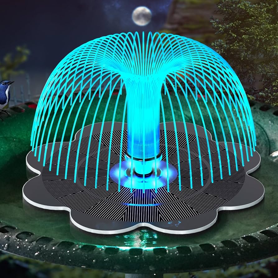 Amazon.com: GAIZERL Solar Fountain, Upgrade Lucky Flower 3.5