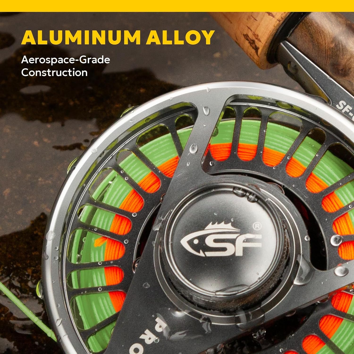 SF SF-003 Pro Fly Fishing Reel for Freshwater,CNC Precision Machining Process,Mid Arbor Design,Smooth Drag System,Lightweight Aluminum Body
