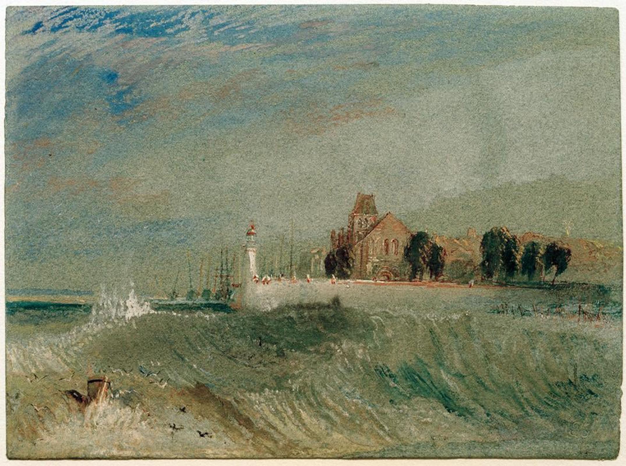 ARTXLXXBN Famous Print Painting Colorful Art Print Quillebeuf by Mallord William Turner Canvas Art Decorations for Home Decor 60x90cm