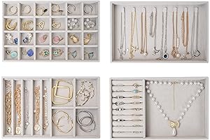 ProCase 4-Layer Stackable Jewelry Organizer Tray