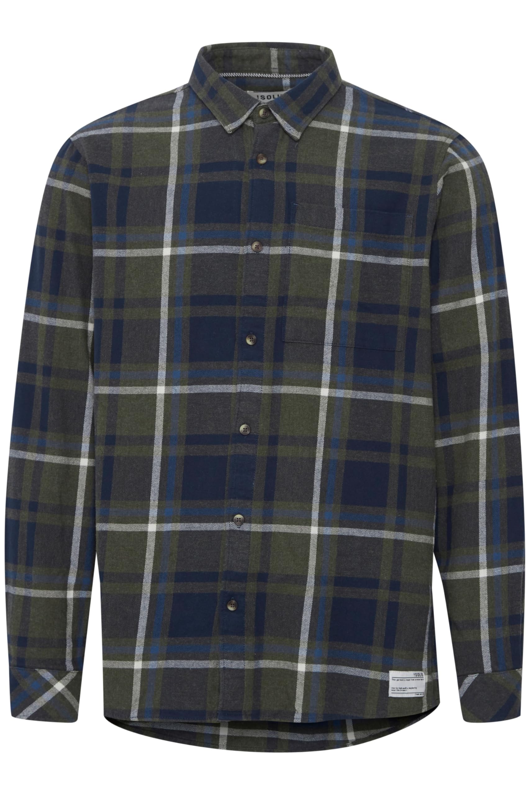 !Solid SDCraig SH Herren Freizeithemd Hemd Club-Kragen Slim Fit Kariertes Muster schmaler Schnitt hochwertige Baumwoll-Qualität