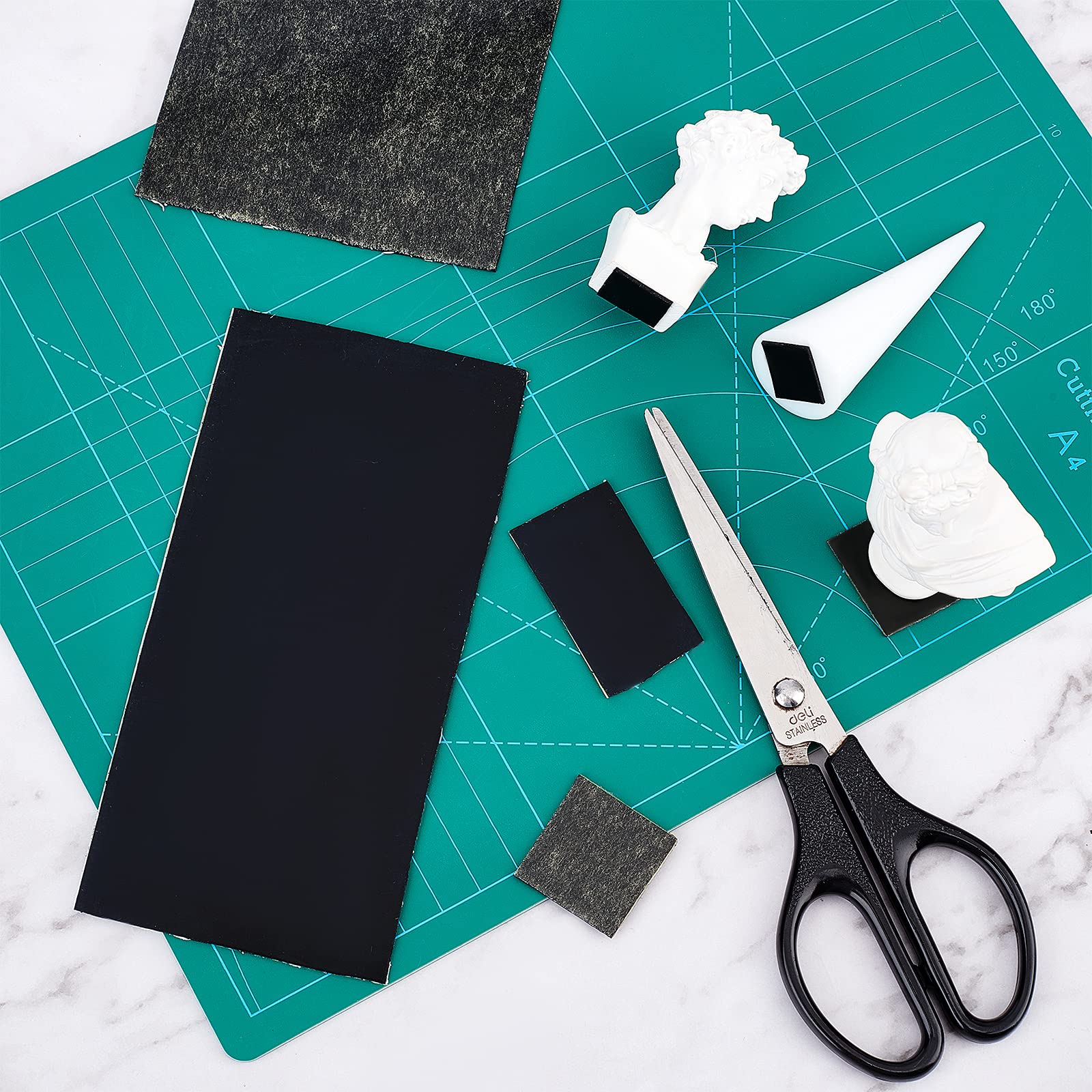 BENECREA 4PCS Feuille Adhésif Silicone 30x21cm Noir Caoutchouc de silicone A4 taille 1mm d'épaisseur pour shimme matériel de bricolage,supports,nivellement,étanchéité,protection