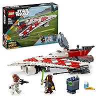 LEGO Star Wars Starfighter di Jedi Bob, Modellino di Astronave Giocattolo da Costruire con 2 Minifigure