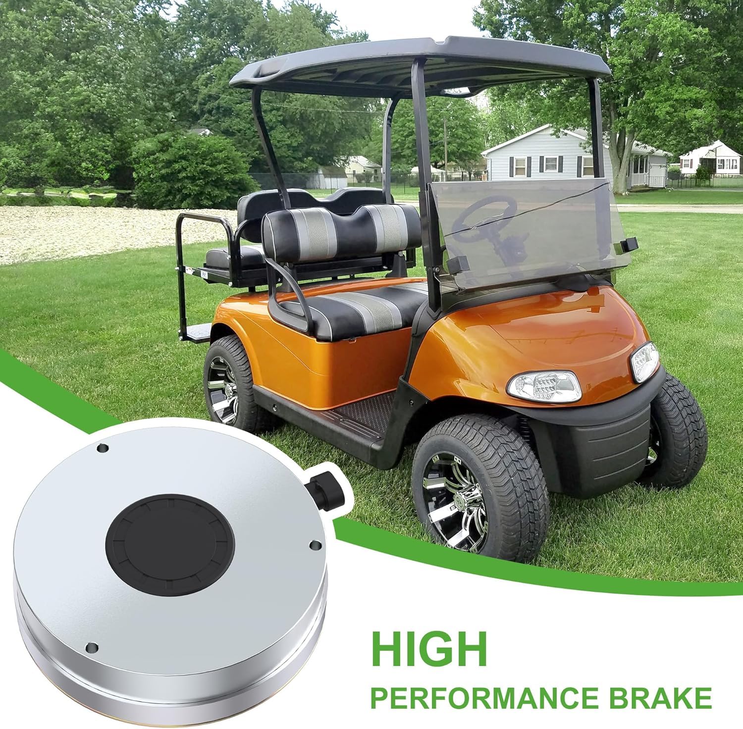 Generico 10L0L Freno del Motore del Golf Car, Freno Elettrico del Passeggino da Golf per i carrelli da Golf elettrici EZGO RXV dal 2008 in su, sostituisce l'OEM# 610065 605867