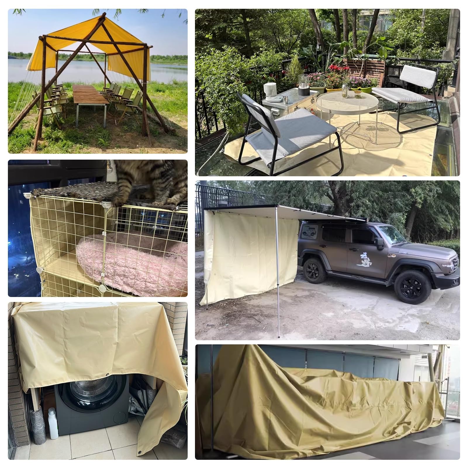 防水シート、タープキャンバス、頑丈な防水タープ屋外トラックタープ