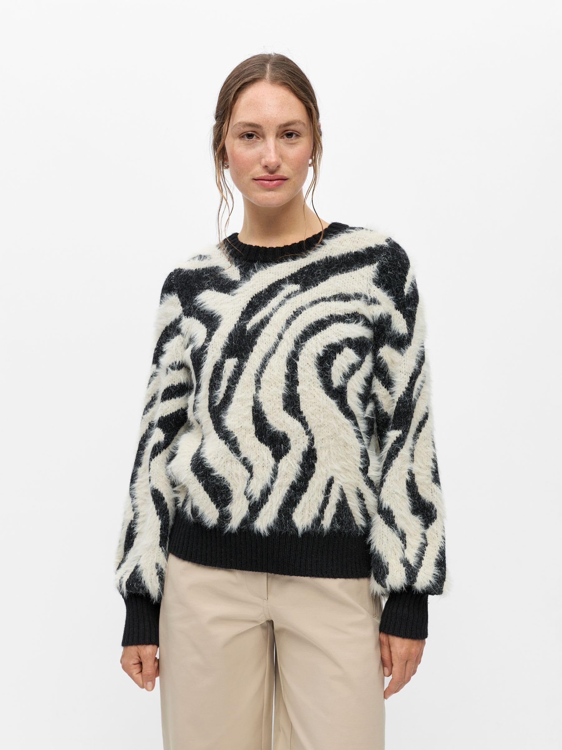 Object Objhollow L/S Re Knit Pullover Objhollow L/S Re Knit Pullover Noos Donna (Pacco da 1)