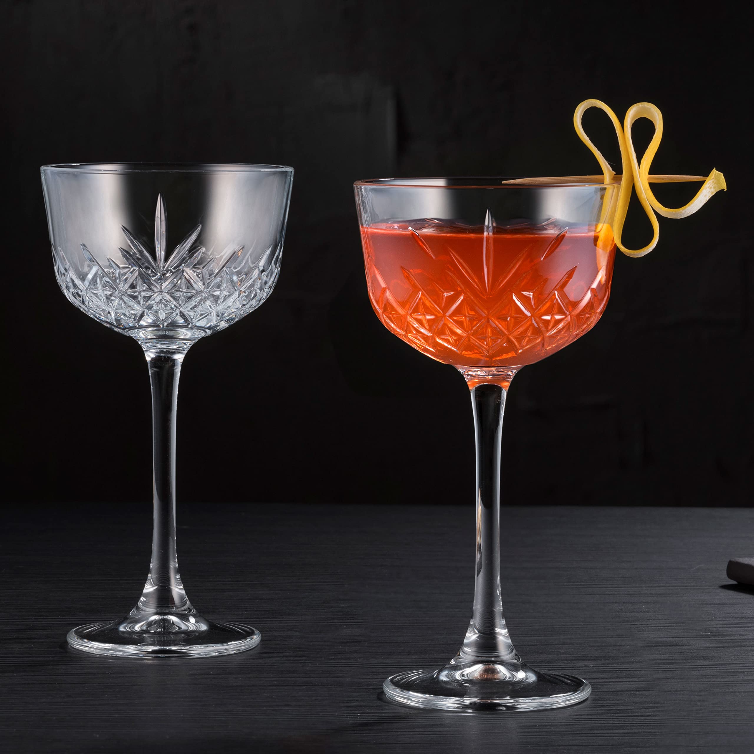 Amazon.com | Timeless Vintage Nick & Nora Glasses 5.75oz / 160ml