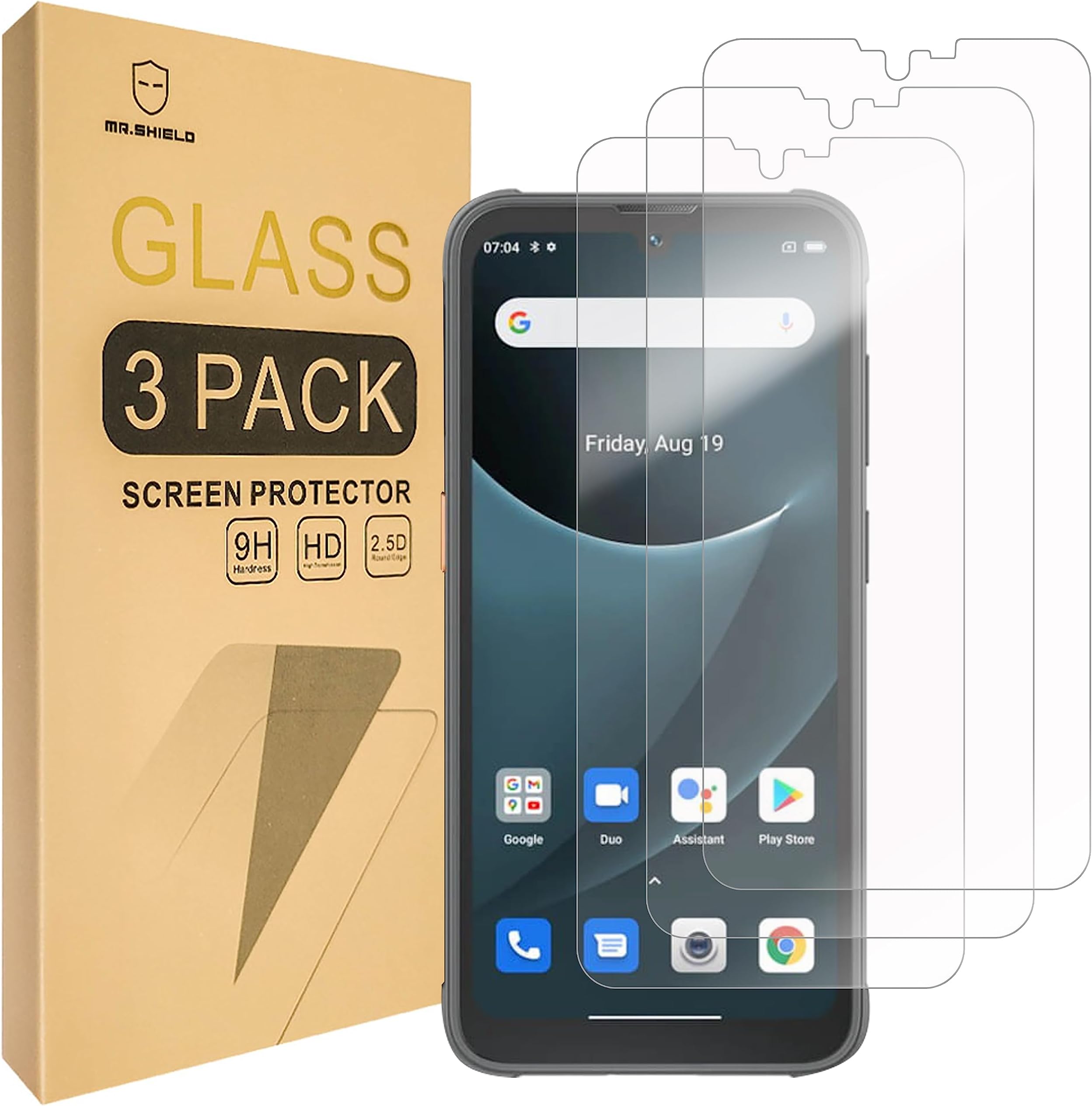 Mr.Shield [3-Pack] Screen Protector For Blackview BV5200 Pro/Blackview BV5200 [Tempered Glass] [Japan Glass with 9H Hardness] Screen Protector