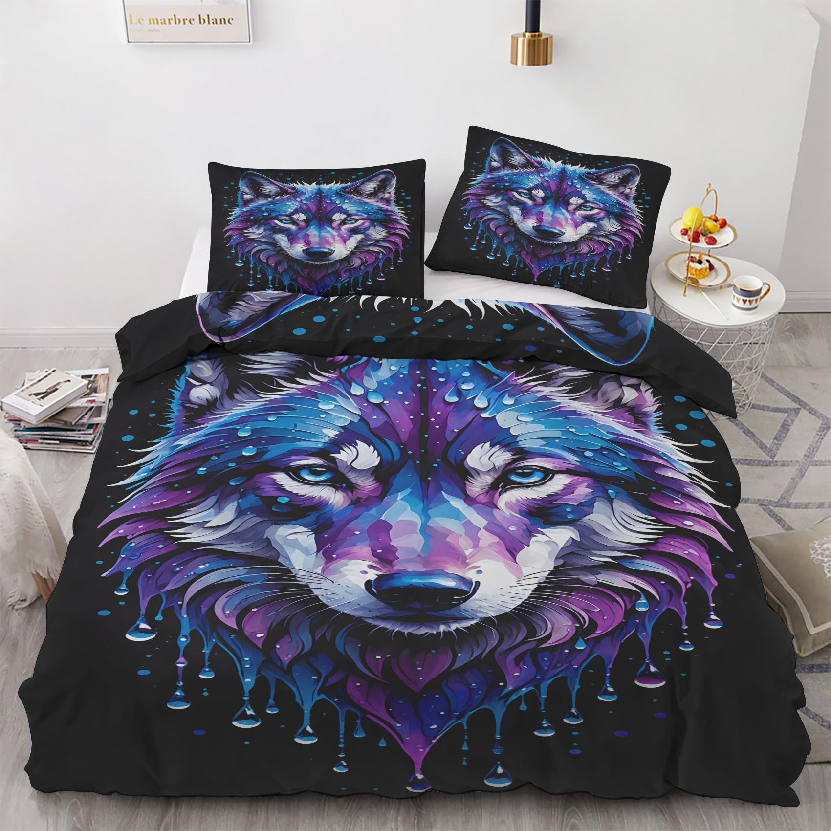 Parure de lit aquarelle pour une chambre nature et cocooning