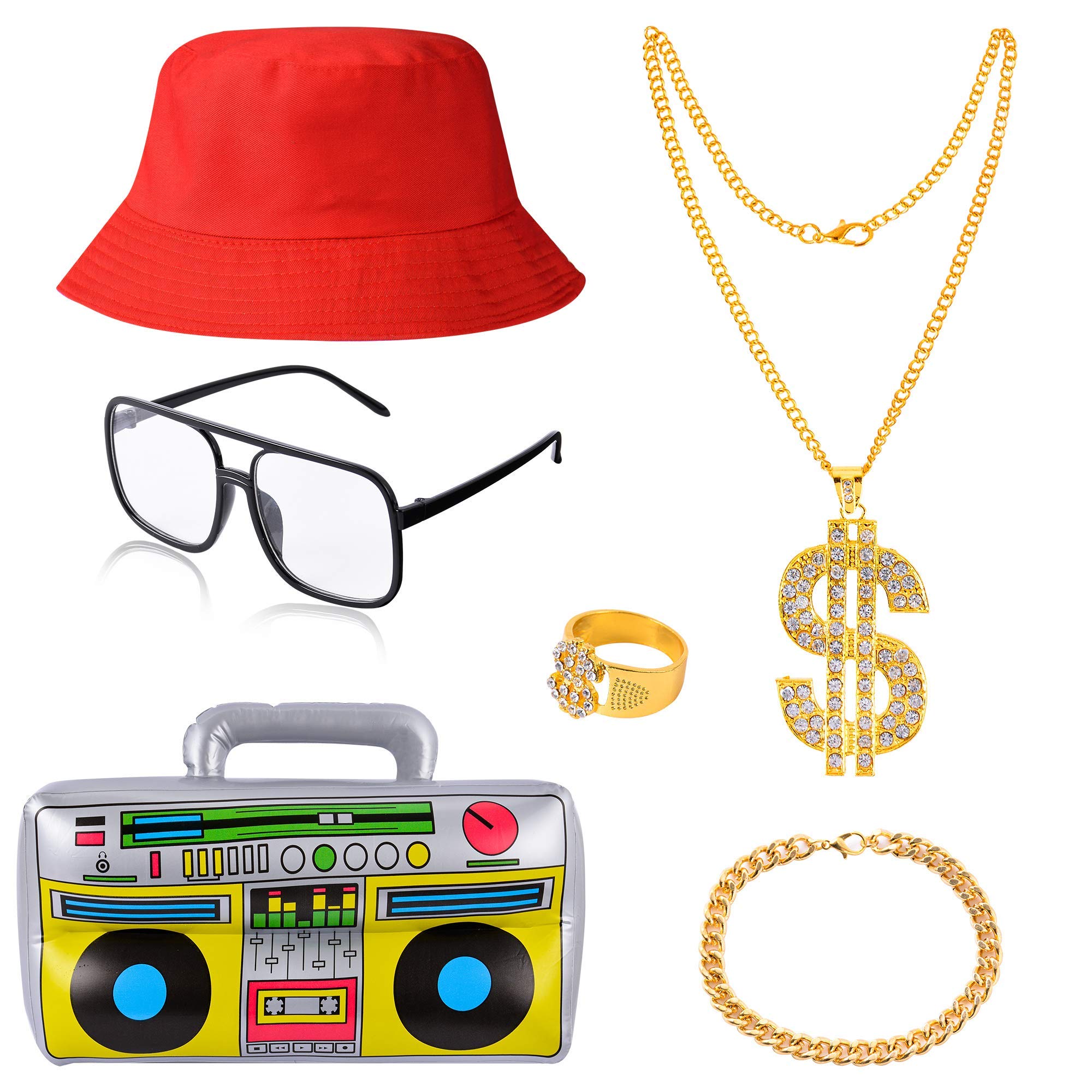 YAROMO 80s/ 90s Hip Hop Costume Kit