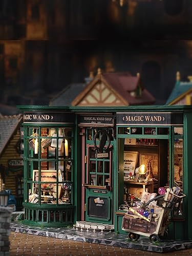 Miniatura 2 de CuteQi - Kit de casa en miniatura, kit de casa de bricolaje, habitación creativa con muebles, kit de fabricación de casa pequeña con luz y música