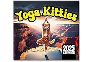 Yoga Kitties Wall Calendar 2025