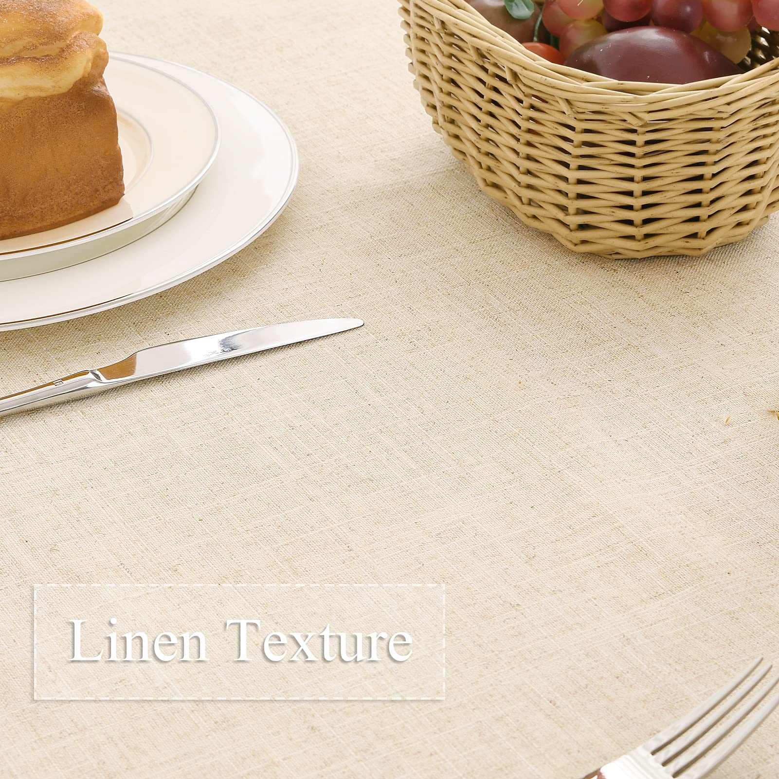 Naturoom Linen Table Cloth For 6 Foot Rectangle Tables Burlap | Desertcart  Seychelles, image size:1601x1601
