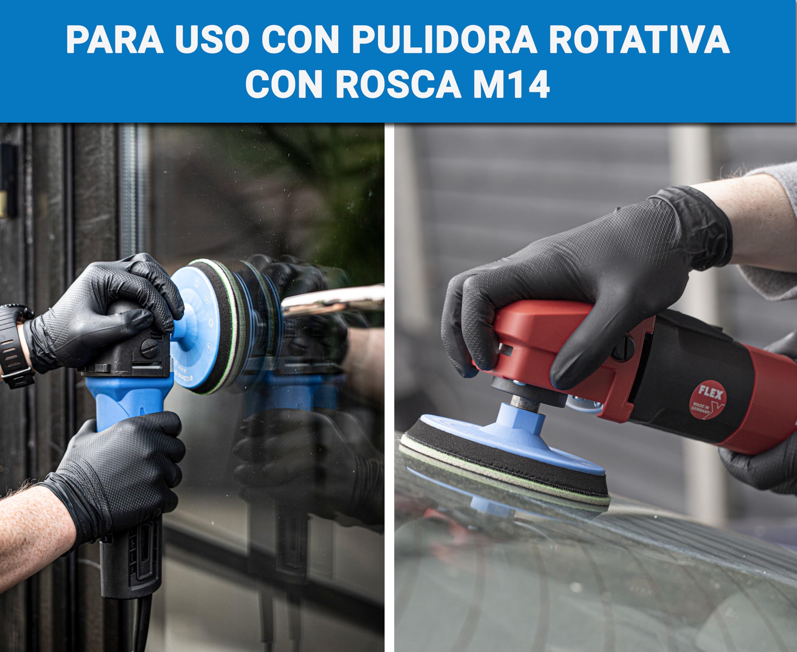 Glass Polish 125mm Pro Kit de Eliminación de Arañazos para Pulido Profesional de Vidrio, Elimina Arañazos, Graffiti, Daños por Agua y Grabado con Ácido, Restaura el Estado Original - GP25022