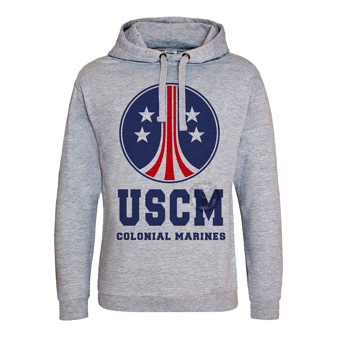 DPX-1 USCM/Colonial Marines HOODIE Aliens Covenant Movie Nostromo Sulaco M41A Pulse Rifle (L.) Grey