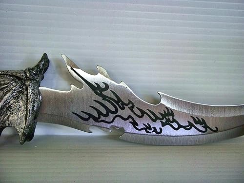 Miniatura 7 de Dragon Knife Daga - Figura decorativa tamaño grande color negro