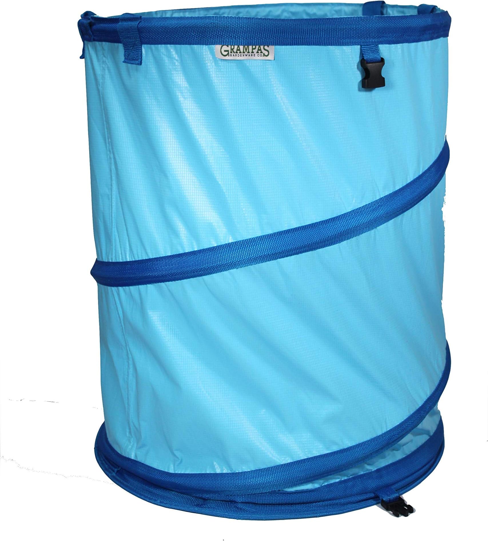 Grampa's Garden Bag - 45 Gallon Hardshell Bottom Reusable Garden Waste Bag - Collapsible Garden Leaf & Yard Bag