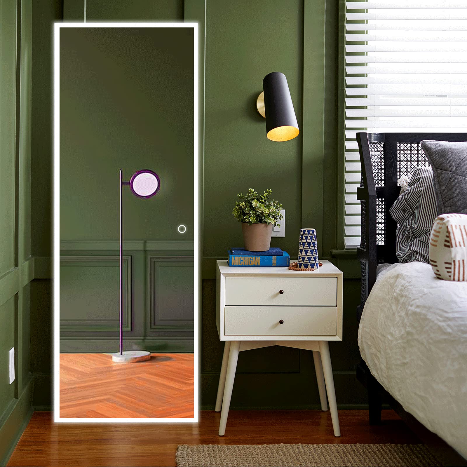 Buy NeuType 65"x22" LED Mirror Full Length Mirror with Lights Lighted Walled Mirror with