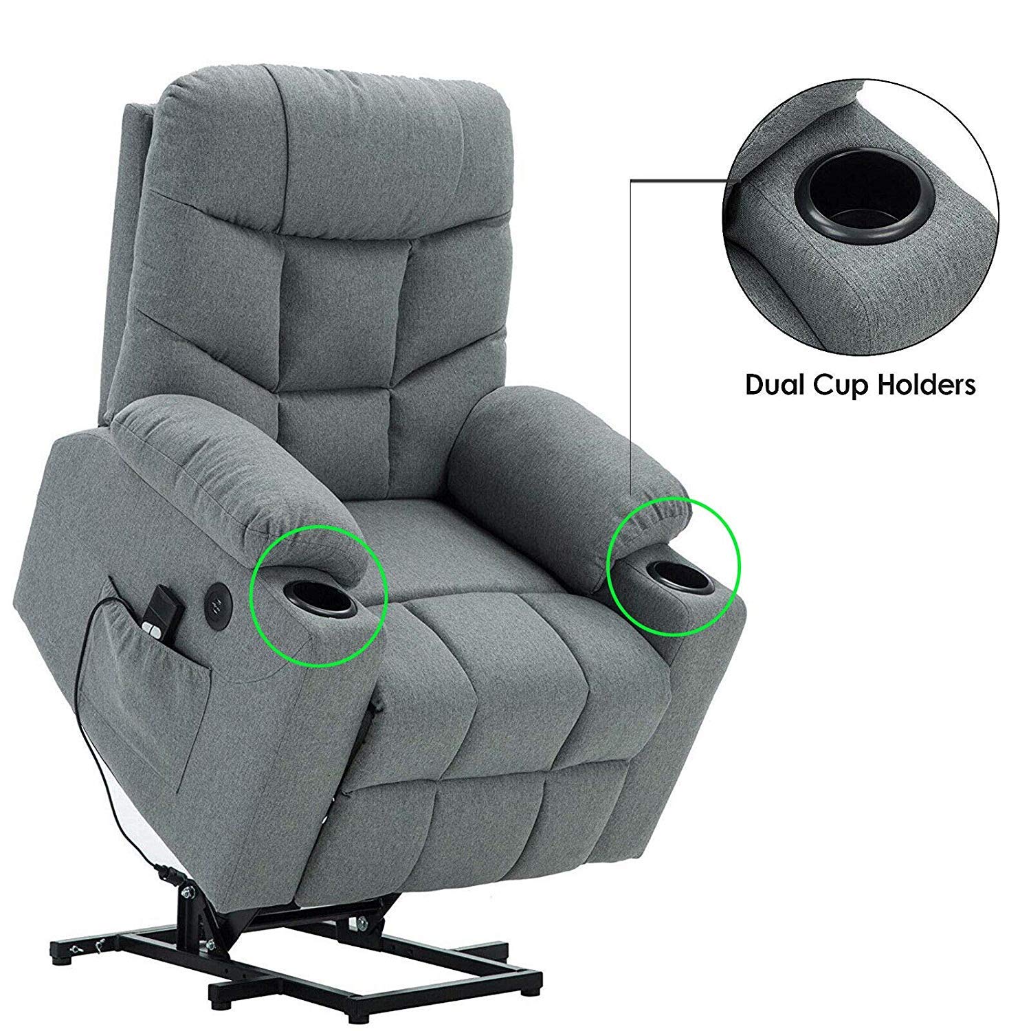 Pmsanzay 2-Pack Drop-in Cup Holders Cup Drink Holder for Car Marine Boat Rv Camper Recliner Handles Insert Cup Holder Sofa Sectional Couch Poker Tables