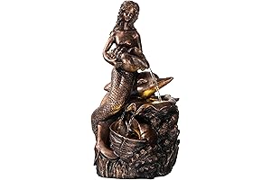 Enchanting Porch Oasis: Teresa's Three-Tier Mermaid Fountain