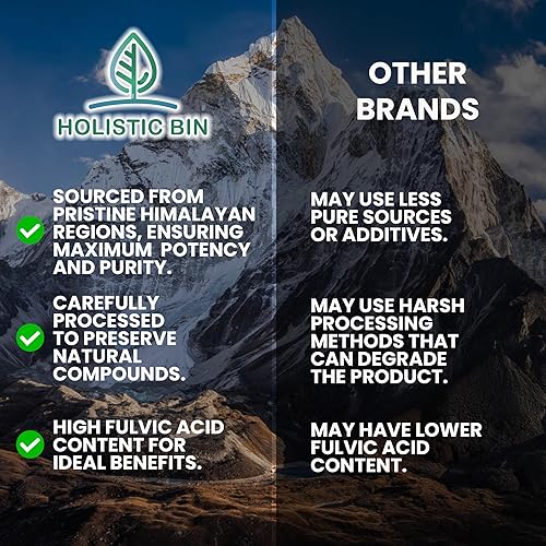 Miniatura 2 de Holistic Bin Resina Shilajit del Himalaya pura resina de platino negro  Rica en ácido fúlvico, ácido húmico, minerales fúlvicos y minerales traza