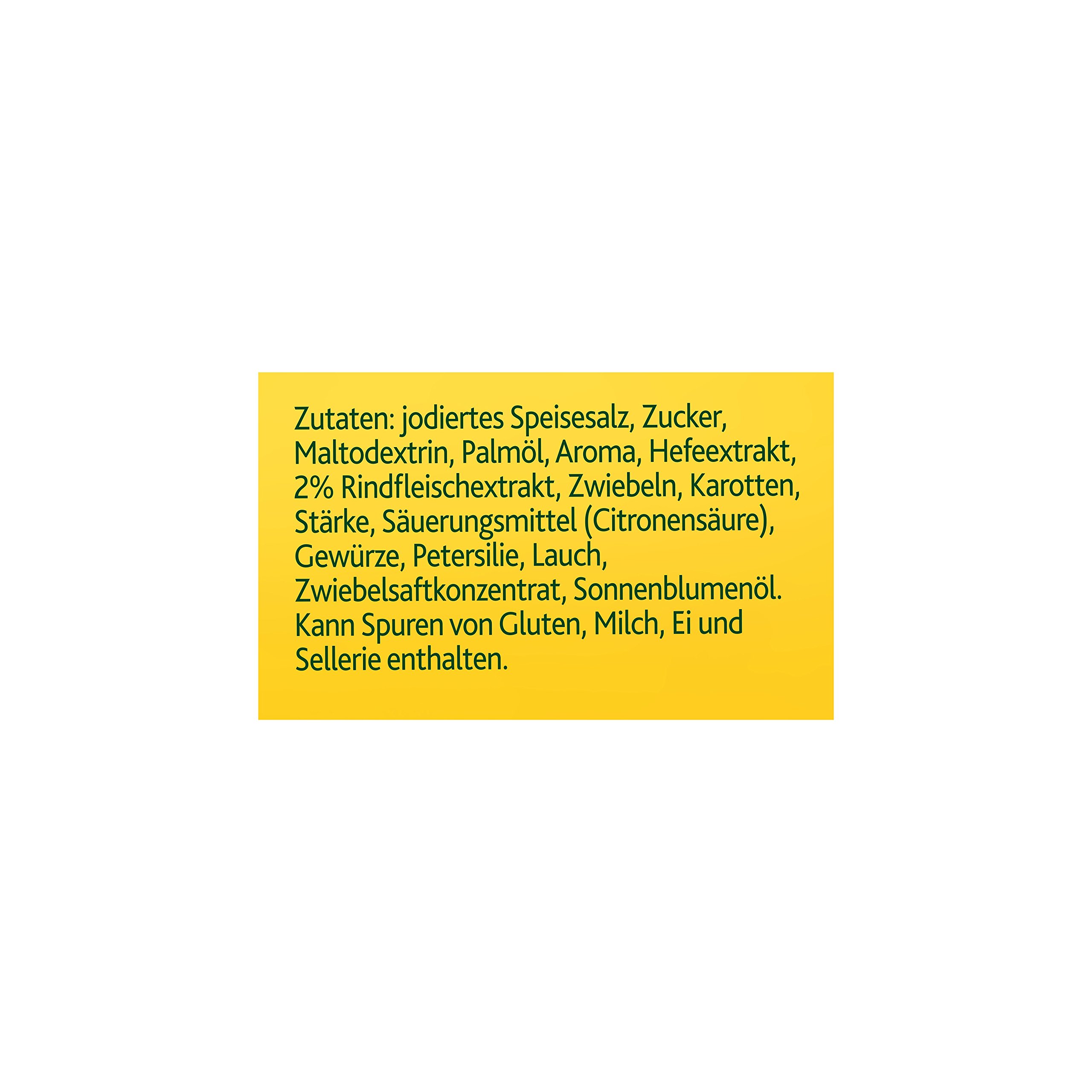 Knorr klare Rindsuppe mit Suppengrün (Rinderbrühe nach bewährter Rezeptur) 1er Pack (1 x 0,88 kg)