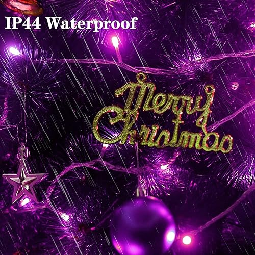 Miniatura 4 de Luces azules de Navidad de 66 pies, 200 luces LED para exteriores, luces de árbol de Navidad, interiores y exteriores, 8 modos, luces de hadas de