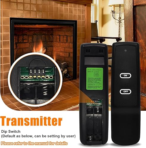 Miniatura 2 de Kit de sistema de control remoto de chimenea de gas mejorado para electrodomésticos de válvula Millivolt, compatible con Skytech, Ambient, Majestic,