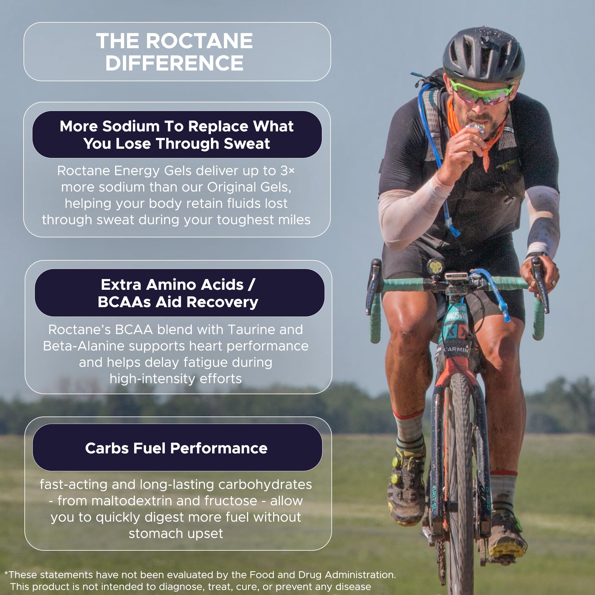 GU Roctane Ultra Endurance Energy Gel, Strawberry Kiwi (Erbeer Kiwi), Box mit 24 x 32 g