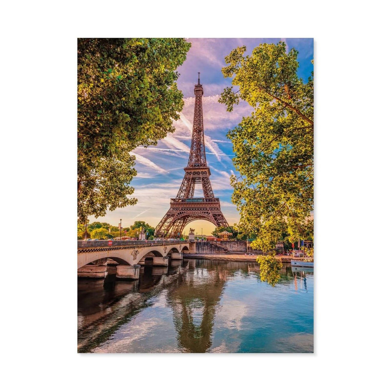 GSBRSNTS Paint by Numbers，Along The Seine，DIY Paint by Numbers Kits for Adults Kids,Canvas Oil Painting with Brushes and Acrylic Pigment Paint by Numbers Arts Craft for Home Wall Decor(50x60cm-C84