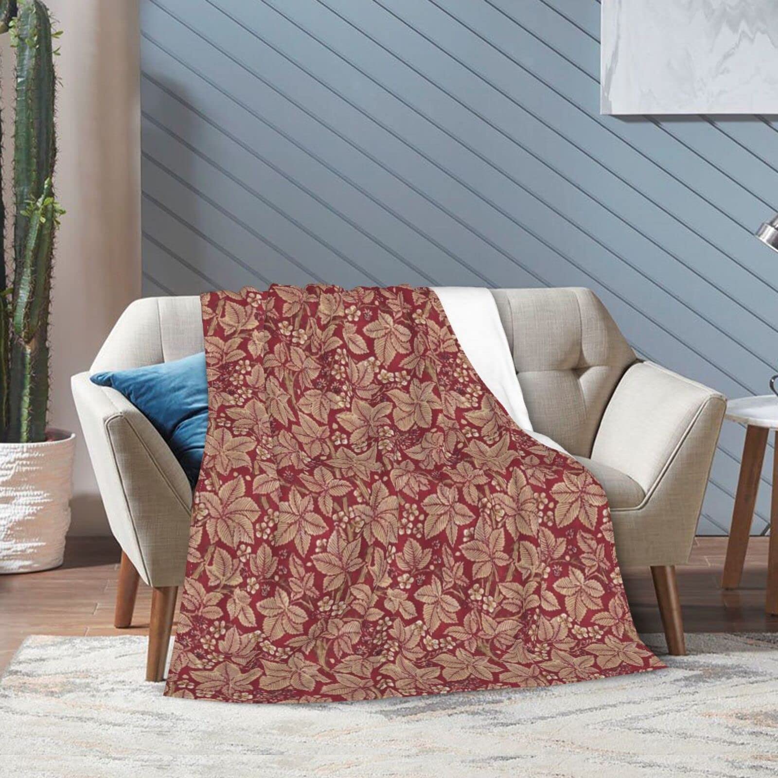 Amazon｜毛布 ブランケット William Morris ウィリアムモリス 花柄