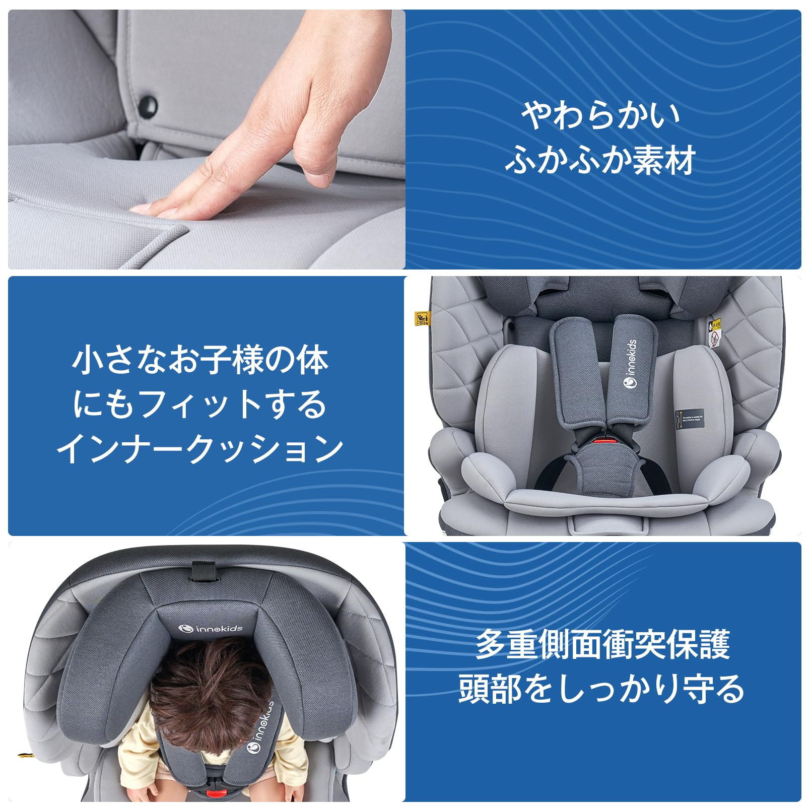 Amazon.co.jp: innokids Child Seat, ISOFIX Fixed, R129 Compatible
