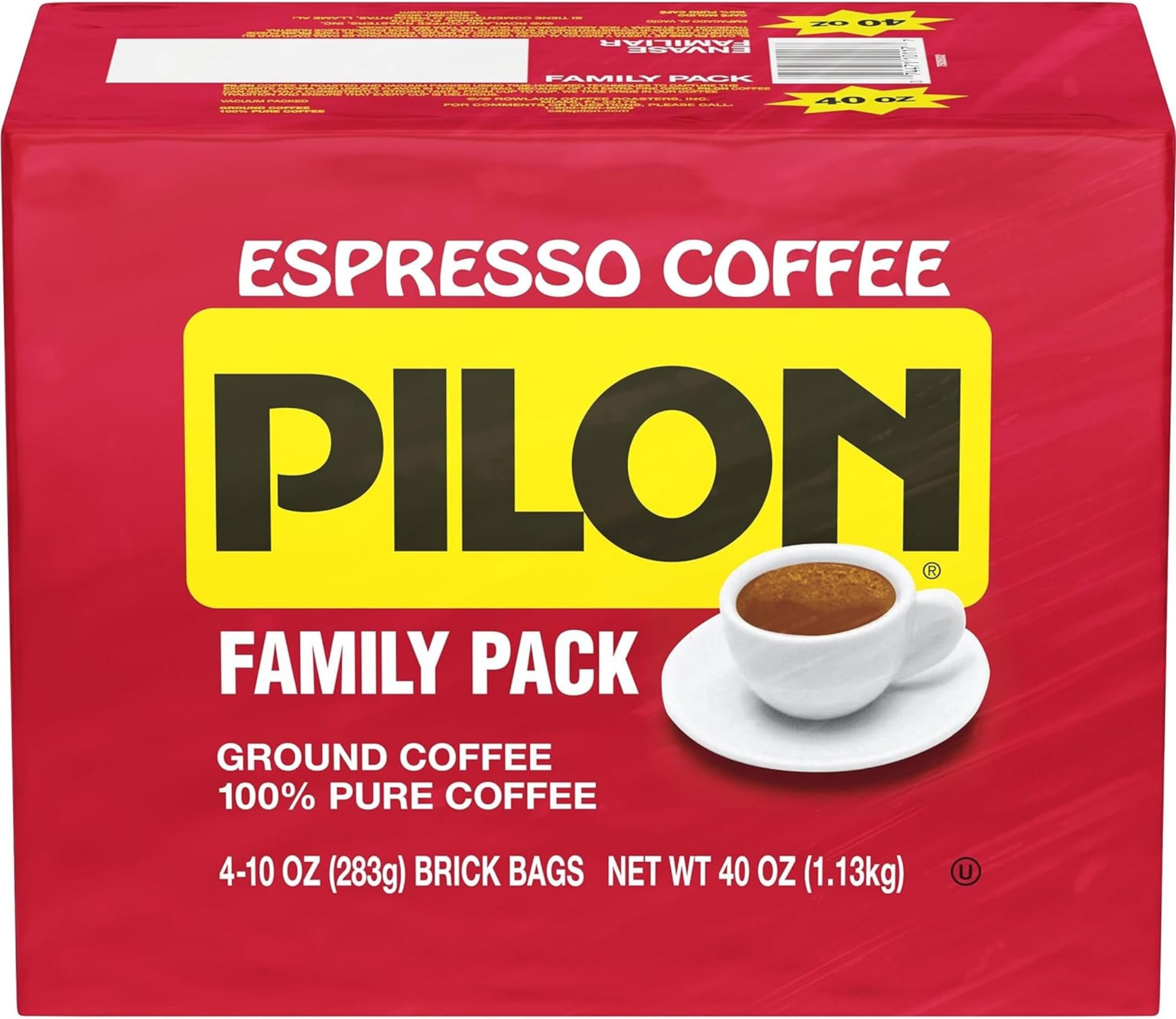 Pilon Espresso Arabica Coffee 10 Ounce (Pack of 4)