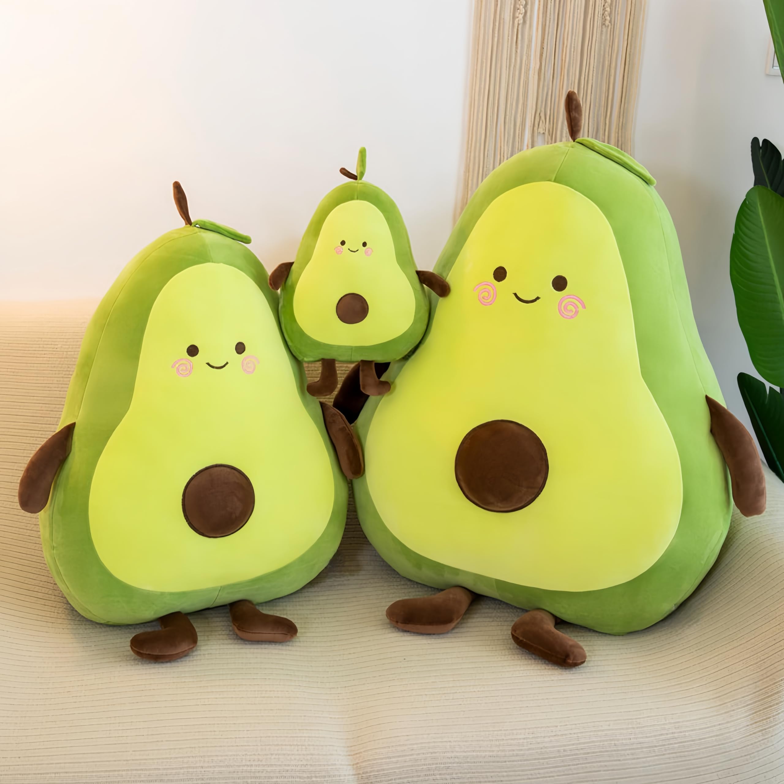 Coussin Peluche Avocat – Jouet Doux 30 Cm – Oreiller Multifonction Pour Enfants Et Amis – Cadeau Rigolo